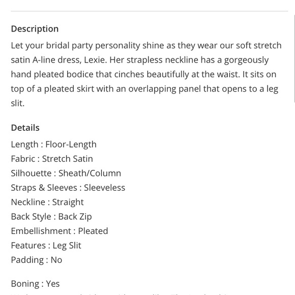 Azazie Sheath Strapless Stretch Satin Floor-Length Dress - Picture 5 of 5